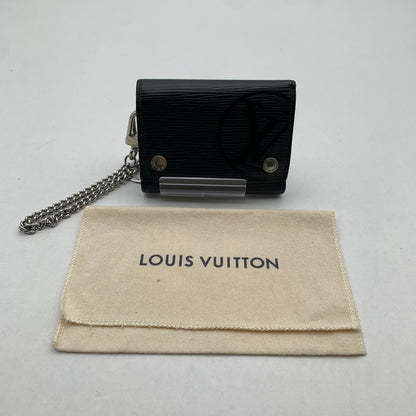 【中古品】 LOUIS VUITTON ルイヴィトン M63518 エピ チェーンコンパクトウォレット 財布 ブラック 保存袋付属 使用感あり 179-260428-ny-04-fuzh 万代Net店