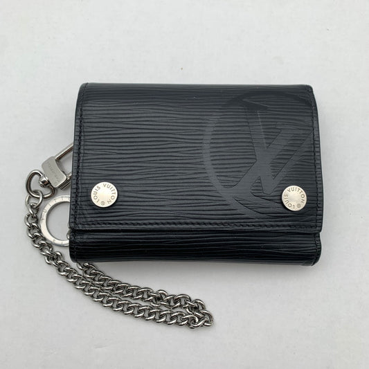 【中古品】 LOUIS VUITTON ルイヴィトン M63518 エピ チェーンコンパクトウォレット 財布 ブラック 保存袋付属 使用感あり 179-260428-ny-04-fuzh 万代Net店