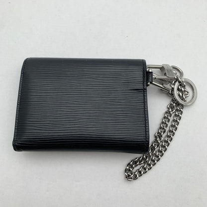 【中古品】 LOUIS VUITTON ルイヴィトン M63518 エピ チェーンコンパクトウォレット 財布 ブラック 保存袋付属 使用感あり 179-260428-ny-04-fuzh 万代Net店