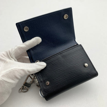 【中古品】 LOUIS VUITTON ルイヴィトン M63518 エピ チェーンコンパクトウォレット 財布 ブラック 保存袋付属 使用感あり 179-260428-ny-04-fuzh 万代Net店