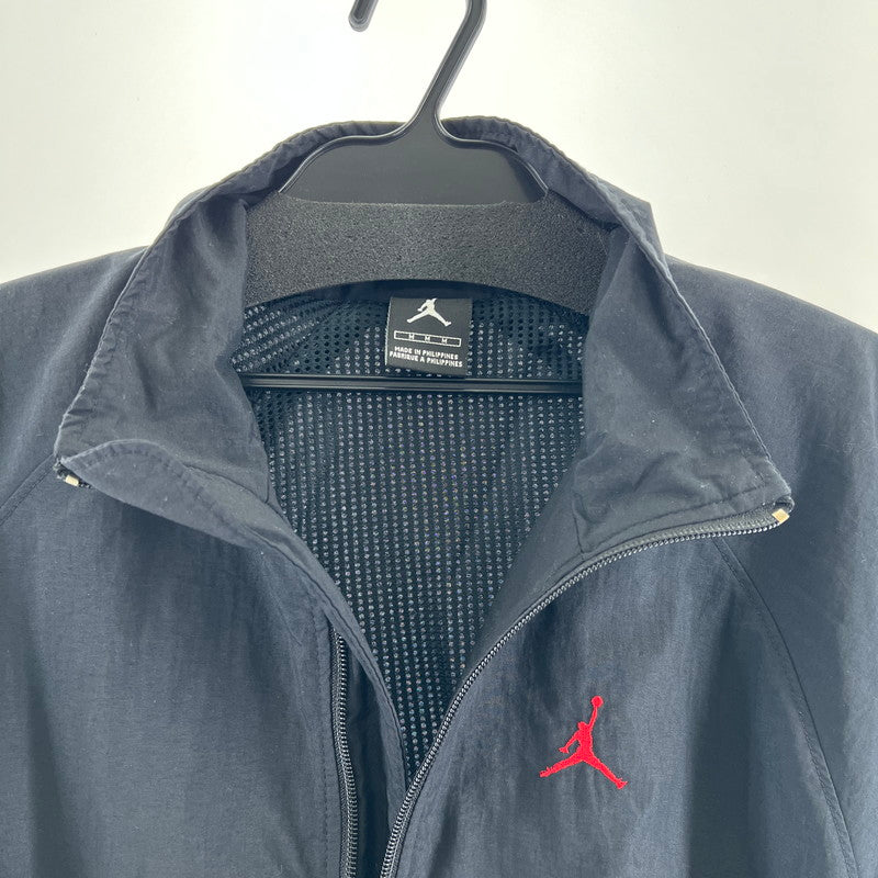 【中古品】【メンズ】 NIKE JORDAN ナイキ ジョーダン ナイロン トラックジャケット 00s Y2K ビンテージ ヴィンテージ 148-260705-nm-03-fuzh サイズ：M カラー：ブラック 万代Net店