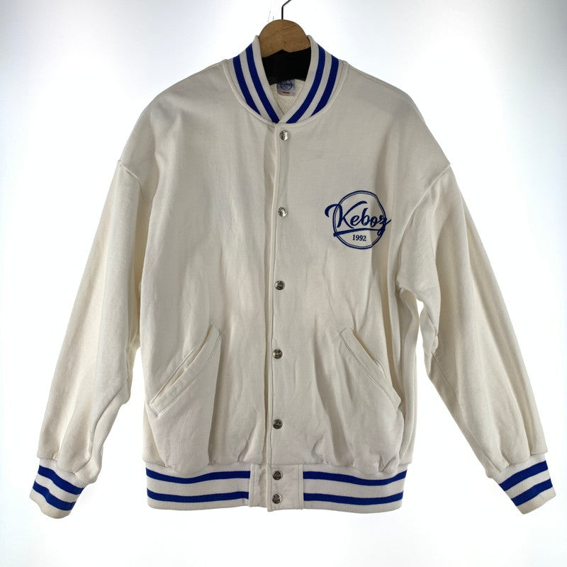 【中古品】【メンズ】 KEBOZ ケボズ スウェットスタジャン コットン ジャケット 142-260427-nm-01-fuz サイズ：M カラー：ホワイト 万代Net店