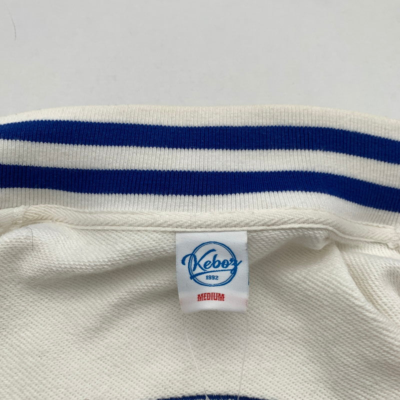 【中古品】【メンズ】 KEBOZ ケボズ スウェットスタジャン コットン ジャケット 142-260427-nm-01-fuz サイズ：M カラー：ホワイト 万代Net店