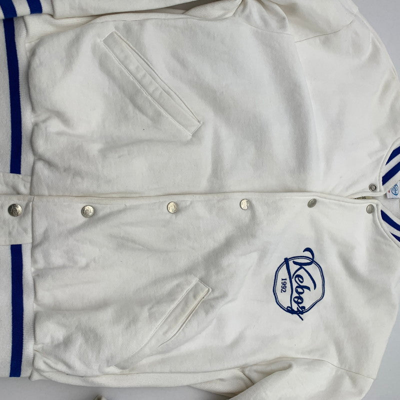 【中古品】【メンズ】 KEBOZ ケボズ スウェットスタジャン コットン ジャケット 142-260427-nm-01-fuz サイズ：M カラー：ホワイト 万代Net店