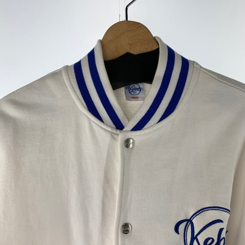 【中古品】【メンズ】 KEBOZ ケボズ スウェットスタジャン コットン ジャケット 142-260427-nm-01-fuz サイズ：M カラー：ホワイト 万代Net店
