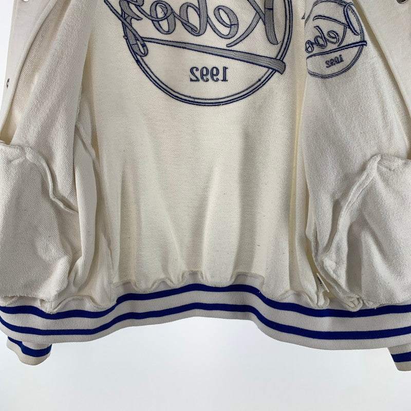 【中古品】【メンズ】 KEBOZ ケボズ スウェットスタジャン コットン ジャケット 142-260427-nm-01-fuz サイズ：M カラー：ホワイト 万代Net店