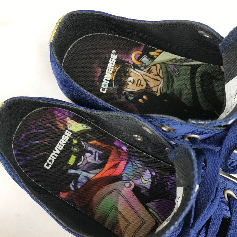 【中古品】【メンズ】 CONVERSE コンバース × ジョジョの奇妙な冒険 1CJ591 西陣織 ALL STAR OX オールスター スニーカー 靴 163-260930-mh-20-fuzh サイズ：26cm カラー：ブルー 万代Net店