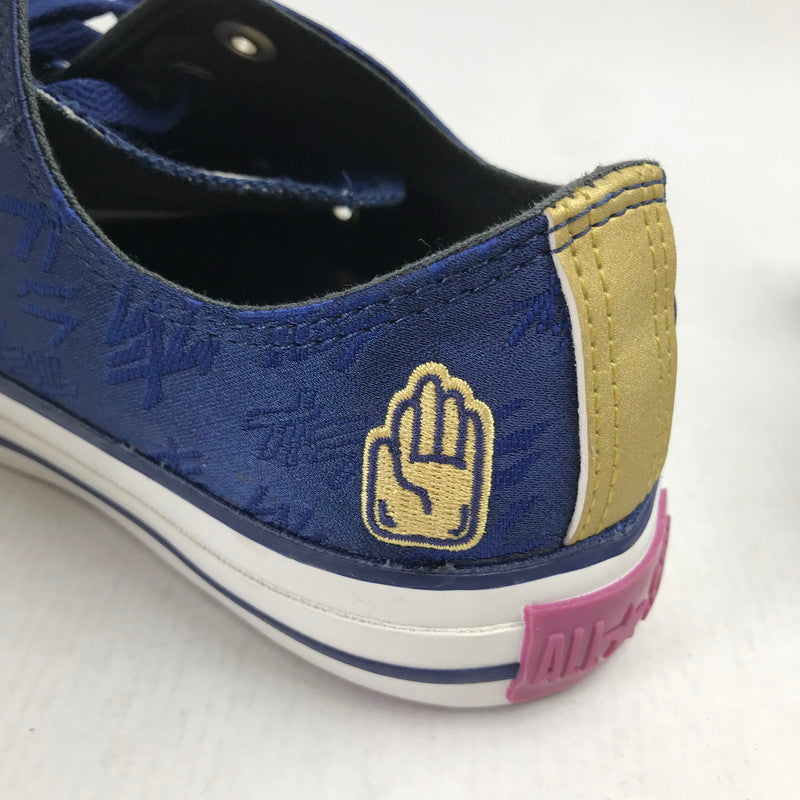 【中古品】【メンズ】 CONVERSE コンバース × ジョジョの奇妙な冒険 1CJ591 西陣織 ALL STAR OX オールスター スニーカー 靴 163-260930-mh-20-fuzh サイズ：26cm カラー：ブルー 万代Net店
