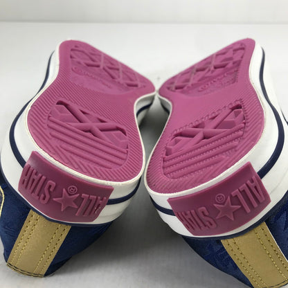 【中古品】【メンズ】 CONVERSE コンバース × ジョジョの奇妙な冒険 1CJ591 西陣織 ALL STAR OX オールスター スニーカー 靴 163-260930-mh-20-fuzh サイズ：26cm カラー：ブルー 万代Net店