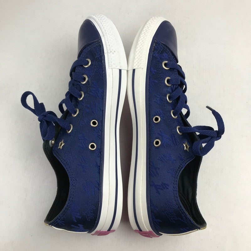 【中古品】【メンズ】 CONVERSE コンバース × ジョジョの奇妙な冒険 1CJ591 西陣織 ALL STAR OX オールスター スニーカー 靴 163-260930-mh-20-fuzh サイズ：26cm カラー：ブルー 万代Net店