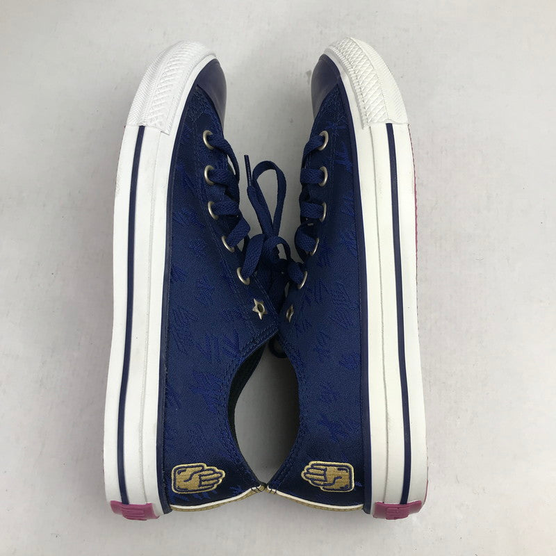 【中古品】【メンズ】 CONVERSE コンバース × ジョジョの奇妙な冒険 1CJ591 西陣織 ALL STAR OX オールスター スニーカー 靴 163-260930-mh-20-fuzh サイズ：26cm カラー：ブルー 万代Net店