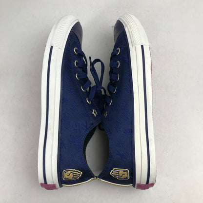 【中古品】【メンズ】 CONVERSE コンバース × ジョジョの奇妙な冒険 1CJ591 西陣織 ALL STAR OX オールスター スニーカー 靴 163-260930-mh-20-fuzh サイズ：26cm カラー：ブルー 万代Net店