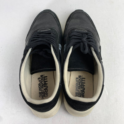 【中古品】【メンズ】 SANGACIO サンガッチョ にゅ スニーカー BLACK バンクシー 28.5cm 靴 本体のみ ※使用感あり 163-260903-io-05-fuzh カラー：ブラック 万代Net店