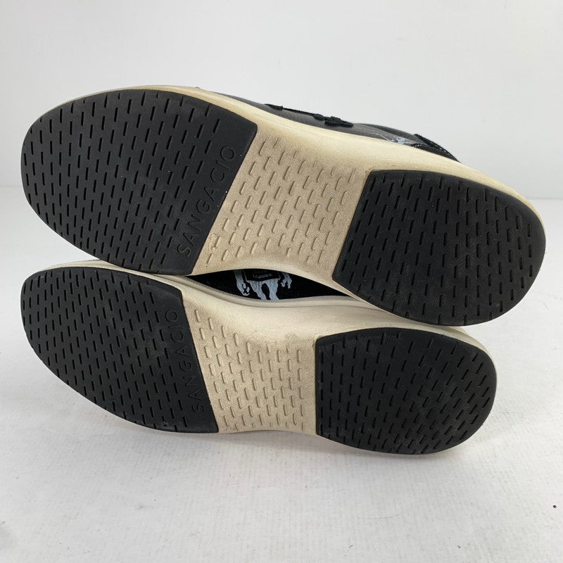 【中古品】【メンズ】 SANGACIO サンガッチョ にゅ スニーカー BLACK バンクシー 28.5cm 靴 本体のみ ※使用感あり 163-260903-io-05-fuzh カラー：ブラック 万代Net店