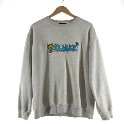 【中古品】【メンズ】 XLARGE エクストララージ MAD BEAR CREWNECK SWEAT マッド ベア クルーネック スウェット 142-260511-ny-02-fuz サイズ：M カラー：グレー 万代Net店