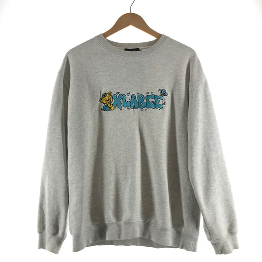【中古品】【メンズ】 XLARGE エクストララージ MAD BEAR CREWNECK SWEAT マッド ベア クルーネック スウェット 142-260511-ny-02-fuz サイズ：M カラー：グレー 万代Net店