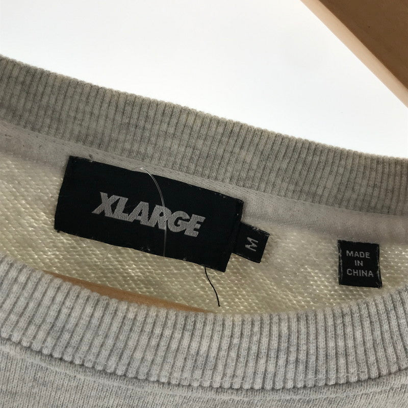 【中古品】【メンズ】 XLARGE エクストララージ MAD BEAR CREWNECK SWEAT マッド ベア クルーネック スウェット 142-260511-ny-02-fuz サイズ：M カラー：グレー 万代Net店