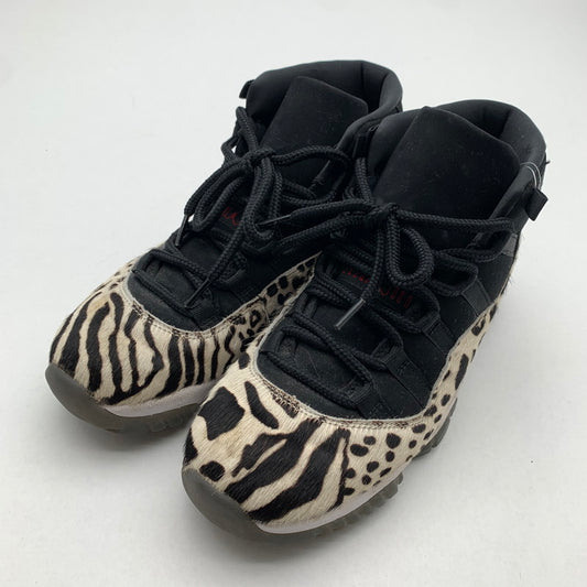 【中古品】 NIKE ナイキ AR0715-010 WOMEN’S AIR JORDAN 11" ANIMAL INSTINCT SAFARI” スニーカー 靴 ブラック ハラコ メンズ 26cm 本体のみ 汚れ・使用感あり 160-260428-ny-05-fuzh 万代Net店