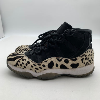 【中古品】 NIKE ナイキ AR0715-010 WOMEN’S AIR JORDAN 11" ANIMAL INSTINCT SAFARI” スニーカー 靴 ブラック ハラコ メンズ 26cm 本体のみ 汚れ・使用感あり 160-260428-ny-05-fuzh 万代Net店