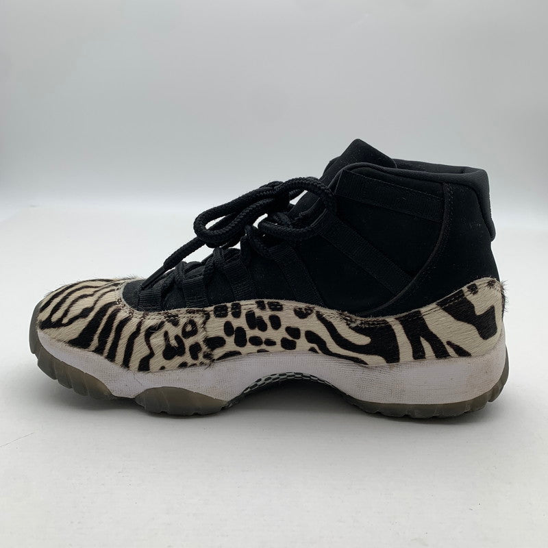 【中古品】 NIKE ナイキ AR0715-010 WOMEN’S AIR JORDAN 11" ANIMAL INSTINCT SAFARI” スニーカー 靴 ブラック ハラコ メンズ 26cm 本体のみ 汚れ・使用感あり 160-260428-ny-05-fuzh 万代Net店