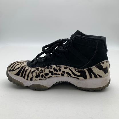 【中古品】 NIKE ナイキ AR0715-010 WOMEN’S AIR JORDAN 11" ANIMAL INSTINCT SAFARI” スニーカー 靴 ブラック ハラコ メンズ 26cm 本体のみ 汚れ・使用感あり 160-260428-ny-05-fuzh 万代Net店
