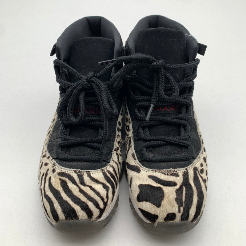 【中古品】 NIKE ナイキ AR0715-010 WOMEN’S AIR JORDAN 11" ANIMAL INSTINCT SAFARI” スニーカー 靴 ブラック ハラコ メンズ 26cm 本体のみ 汚れ・使用感あり 160-260428-ny-05-fuzh 万代Net店