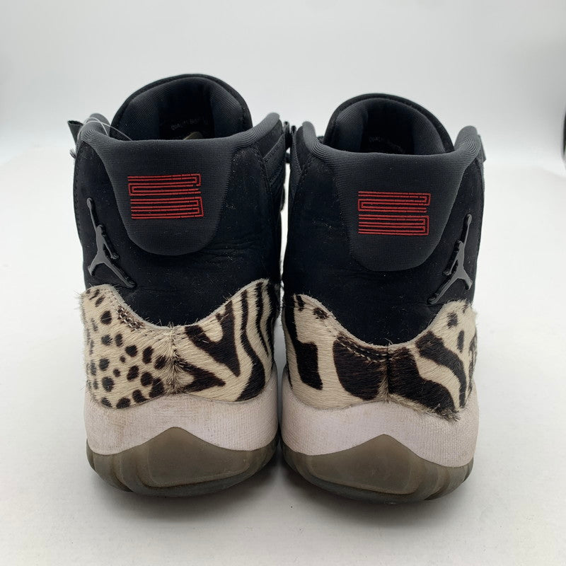 【中古品】 NIKE ナイキ AR0715-010 WOMEN’S AIR JORDAN 11" ANIMAL INSTINCT SAFARI” スニーカー 靴 ブラック ハラコ メンズ 26cm 本体のみ 汚れ・使用感あり 160-260428-ny-05-fuzh 万代Net店