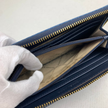【中古品】 MICHAEL KORS マイケル・コース 長財布 NAVY 財布 サイフ ※金具部分に塗装剥がれ・スレあり 181-260729-io-27-fuzh 万代Net店