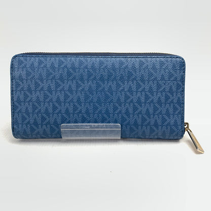 【中古品】 MICHAEL KORS マイケル・コース 長財布 NAVY 財布 サイフ ※金具部分に塗装剥がれ・スレあり 181-260729-io-27-fuzh 万代Net店