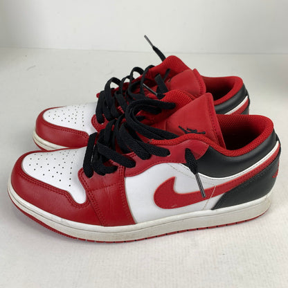 【中古品】【メンズ】 NIKE ナイキ 553558-163 AIR JORDAN 1 LOW "WHITE GYM RED BLACK" エアジョーダン 1 ロー スニーカー 靴 160-260508-mh-03-fuzh サイズ：26.5cm カラー：レッド 万代Net店