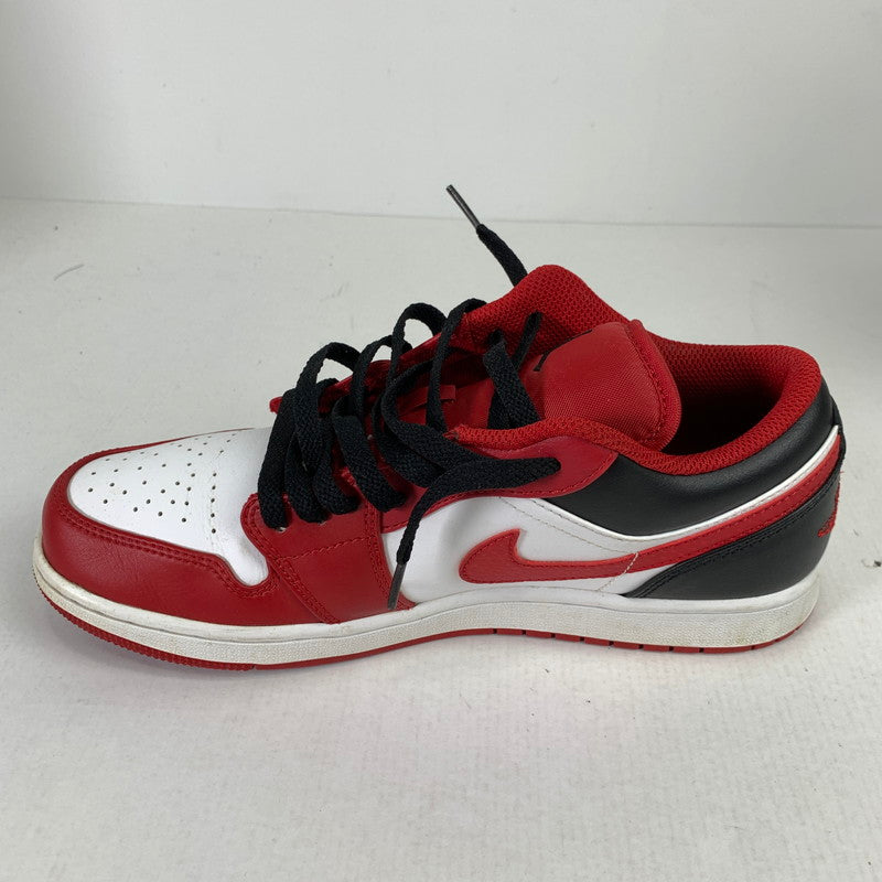【中古品】【メンズ】 NIKE ナイキ 553558-163 AIR JORDAN 1 LOW "WHITE GYM RED BLACK" エアジョーダン 1 ロー スニーカー 靴 160-260508-mh-03-fuzh サイズ：26.5cm カラー：レッド 万代Net店