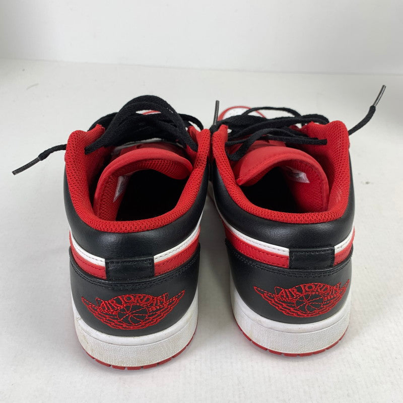 【中古品】【メンズ】 NIKE ナイキ 553558-163 AIR JORDAN 1 LOW "WHITE GYM RED BLACK" エアジョーダン 1 ロー スニーカー 靴 160-260508-mh-03-fuzh サイズ：26.5cm カラー：レッド 万代Net店