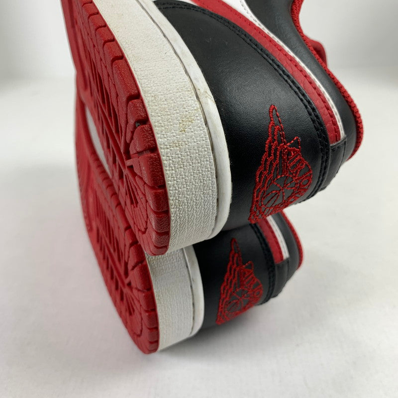 【中古品】【メンズ】 NIKE ナイキ 553558-163 AIR JORDAN 1 LOW "WHITE GYM RED BLACK" エアジョーダン 1 ロー スニーカー 靴 160-260508-mh-03-fuzh サイズ：26.5cm カラー：レッド 万代Net店