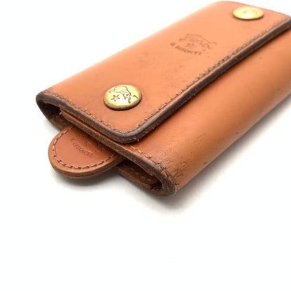 【中古品】【メンズ/レディース】 IL BISONTE イルビゾンテ レザー キーケース ブランド ウォレット 168-260502-gm-01-fuz カラー：ベージュ 万代Net店