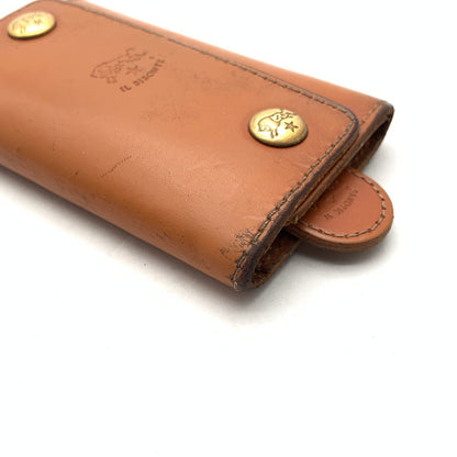 【中古品】【メンズ/レディース】 IL BISONTE イルビゾンテ レザー キーケース ブランド ウォレット 168-260502-gm-01-fuz カラー：ベージュ 万代Net店