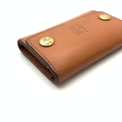 【中古品】【メンズ/レディース】 IL BISONTE イルビゾンテ レザー キーケース ブランド ウォレット 168-260502-gm-01-fuz カラー：ベージュ 万代Net店