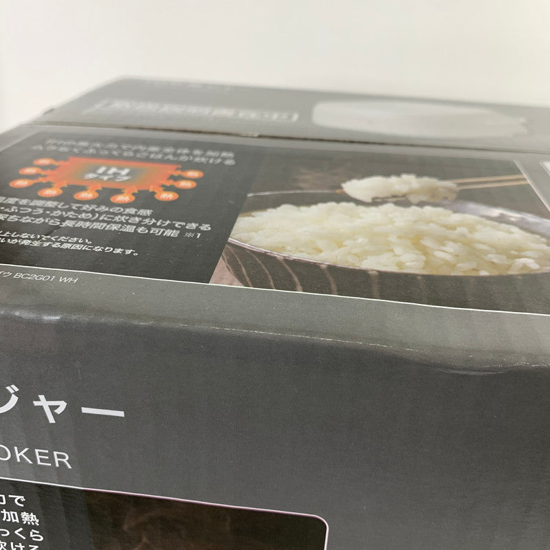 【中古美品】 未開封 NITORI ニトリ IH 炊飯ジャー 炊飯器 3合 3合炊き ホワイト BC2G01 098-260508-mh-01-fuz 万代Net店
