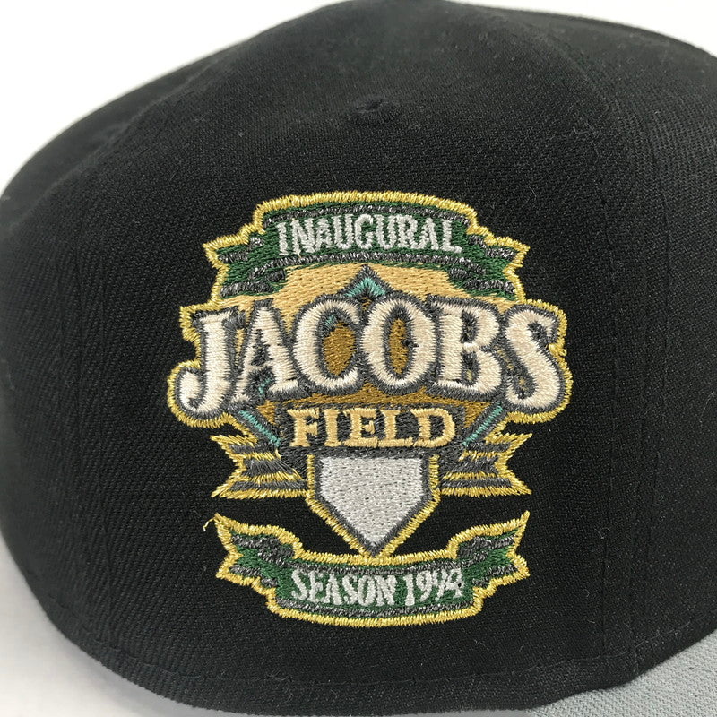 【中古品】【メンズ】 NEW ERA CAP ニューエラ キャップ CLEVELAND INDIANS INAUGURAL SEASON 1999 JACOBS FIE クリーブランド インディアンス キャップ 帽子 185-260510-mh-01-fuz サイズ：7 1/4 カラー：ブラック グレー 万代Net店