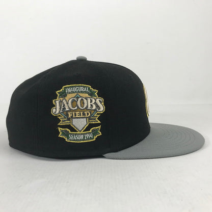 【中古品】【メンズ】 NEW ERA CAP ニューエラ キャップ CLEVELAND INDIANS INAUGURAL SEASON 1999 JACOBS FIE クリーブランド インディアンス キャップ 帽子 185-260510-mh-01-fuz サイズ：7 1/4 カラー：ブラック グレー 万代Net店