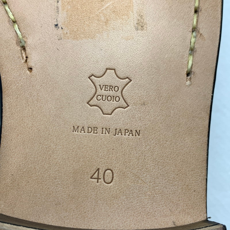 【中古美品】【メンズ】 PADRONE パドローネ サイドゴア レザーシューズ 本体のみ 靴 164-260727-ny-05-fuzh サイズ：40 カラー：ブラック 万代Net店
