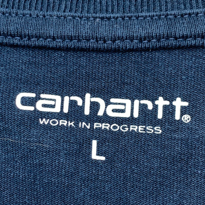 【中古品】【メンズ】 CARHARTT カーハート 長袖Tシャツ カットソー ブランド 古着 145-260628-gm-15-fuz サイズ：L カラー：ネイビー 万代Net店