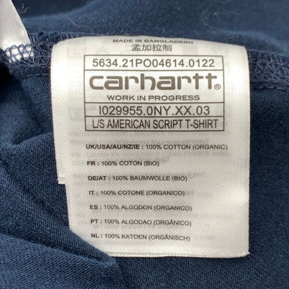【中古品】【メンズ】 CARHARTT カーハート 長袖Tシャツ カットソー ブランド 古着 145-260628-gm-15-fuz サイズ：L カラー：ネイビー 万代Net店