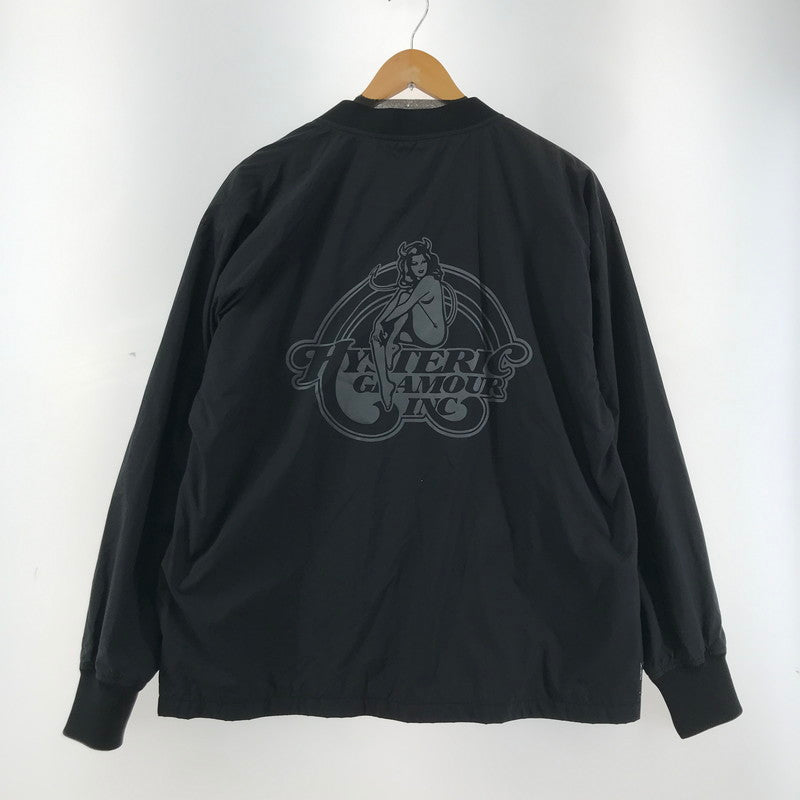【中古品】【メンズ】 HYSTERIC GLAMOUR ヒステッリクグラマー 02241AB05 DEVIL WOMAN デビルウーマン カーディガン 140-260501-ky-05-fuzh サイズ：M カラー：ブラック 万代Net店
