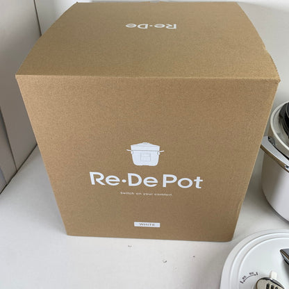 【中古品】 Re De Pot 電気圧力鍋 2L EPC01A-20WT 料理 圧力鍋 通電確認済 キズ・汚れあり 098-260503-io-05-fuz 万代Net店
