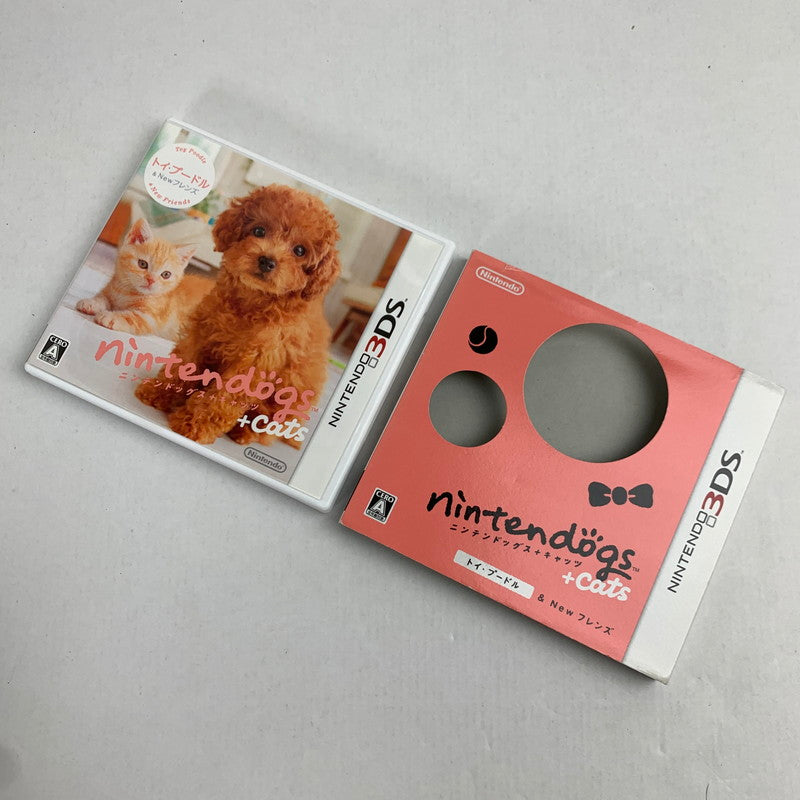 【中古品】 Nintendo 3DS nintendogs + cats トイ・プードル & Newフレンズ レトロゲーム 動作確認済 ※外箱破れ [CERO区分_A / 全年齢対象商品] 030-260718-io-60-fuzh 万代Net店
