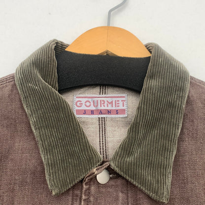 【中古品】【メンズ】 GOURMET JEANS グルメジーンズ カバーオール ジャケット アウター ブランド 古着 145-260725-gm-09-fuzh サイズ：F カラー：ブラウン 万代Net店