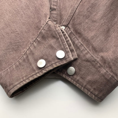 【中古品】【メンズ】 GOURMET JEANS グルメジーンズ カバーオール ジャケット アウター ブランド 古着 145-260725-gm-09-fuzh サイズ：F カラー：ブラウン 万代Net店