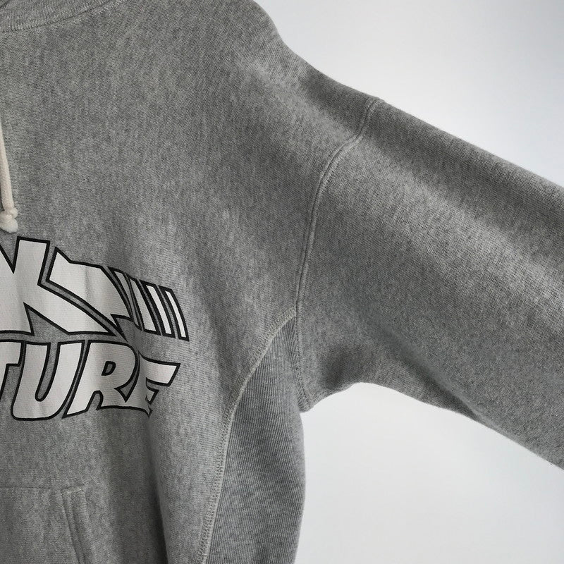 【中古品】【メンズ】 CHAMPION×BACK TO THE FUTURE チャンピョン ×バックトゥザフューチャー パーカー カラー GRAY.青タグ SIZE:S 148-260802-ky-12-fuzh 万代Net店