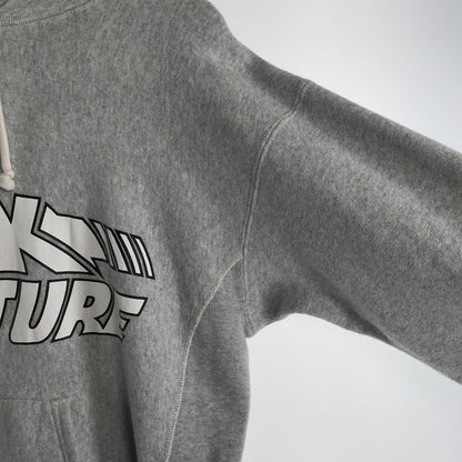 【中古品】【メンズ】 CHAMPION×BACK TO THE FUTURE チャンピョン ×バックトゥザフューチャー パーカー カラー GRAY.青タグ SIZE:S 148-260802-ky-12-fuzh 万代Net店