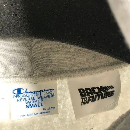【中古品】【メンズ】 CHAMPION×BACK TO THE FUTURE チャンピョン ×バックトゥザフューチャー パーカー カラー GRAY.青タグ SIZE:S 148-260802-ky-12-fuzh 万代Net店
